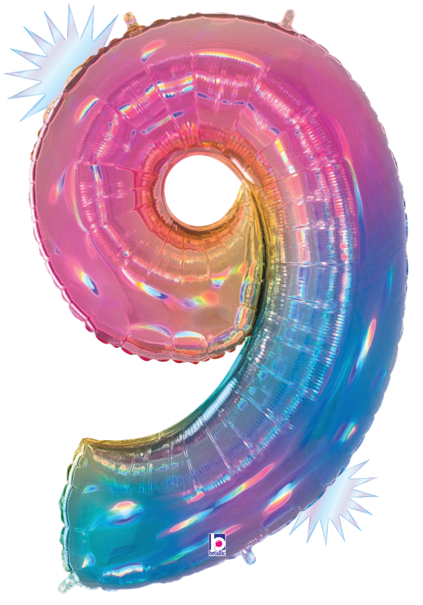 40" Opal Rainbow Number