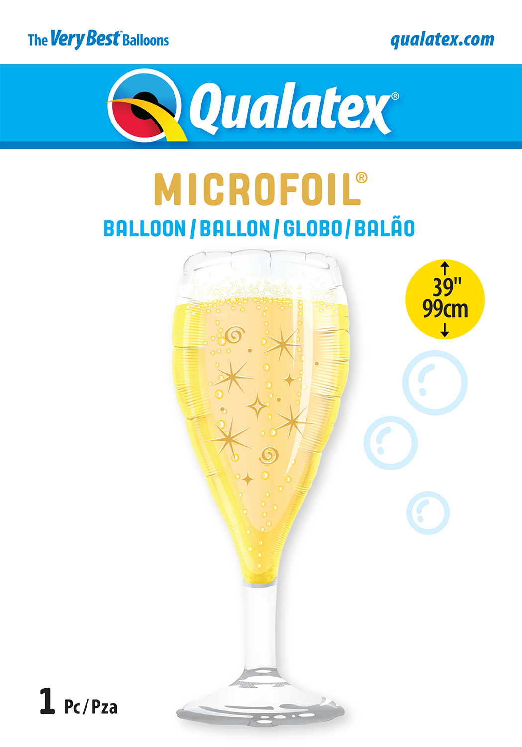 Bubbly Wine Glass