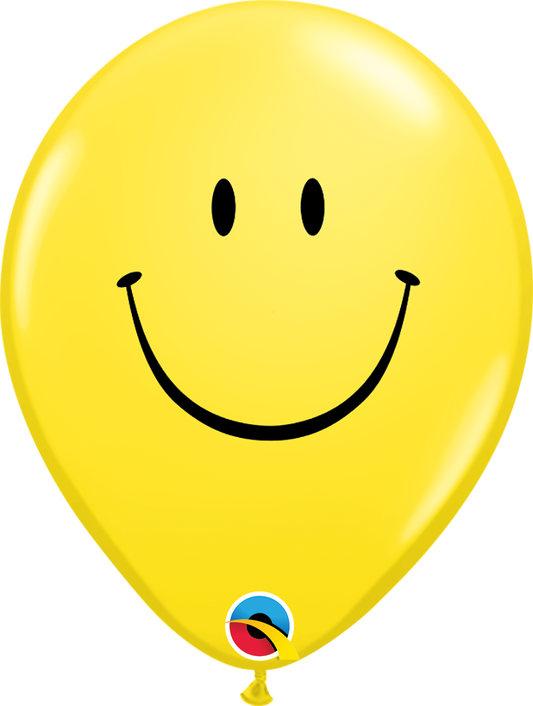 11" Latex - Yellow Smiley Face
