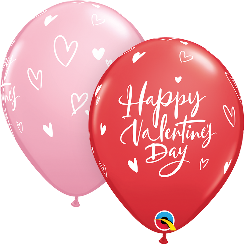 11" Latex - Valentine's Day Casual Script