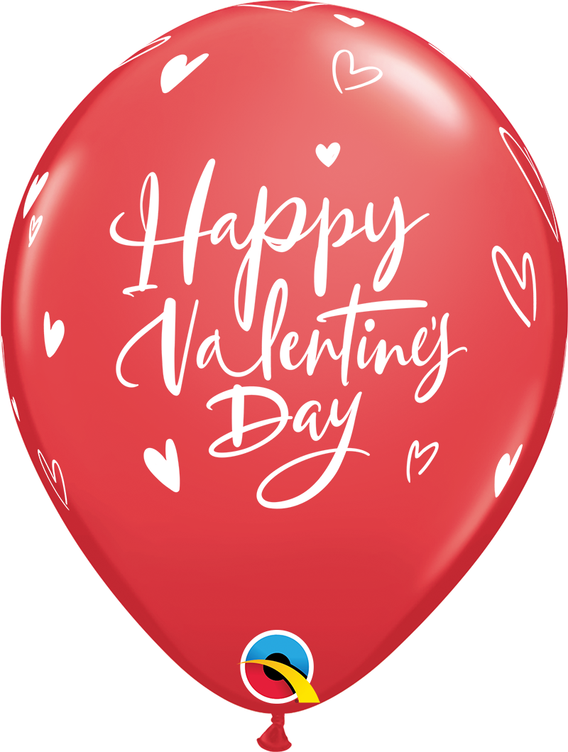11" Latex - Valentine's Day Casual Script