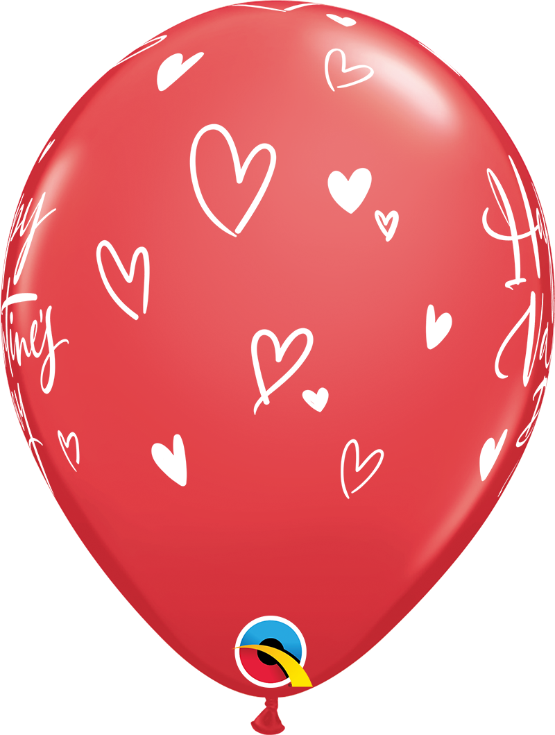 11" Latex - Valentine's Day Casual Script