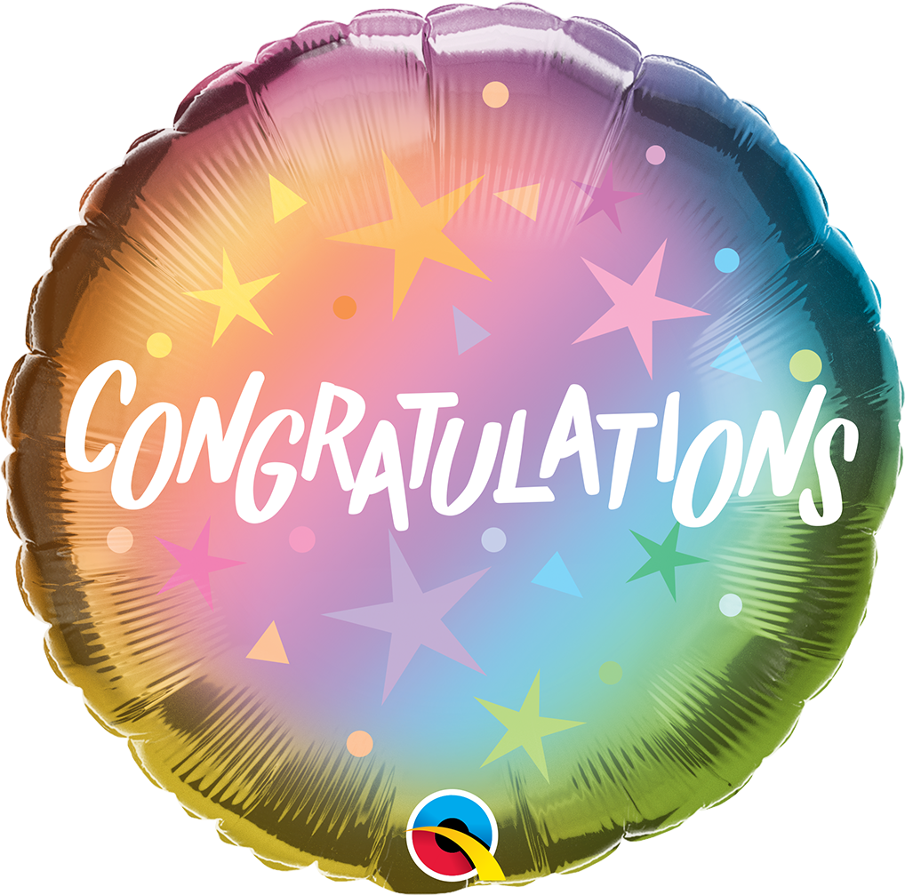Congratulations Ombre & Stars