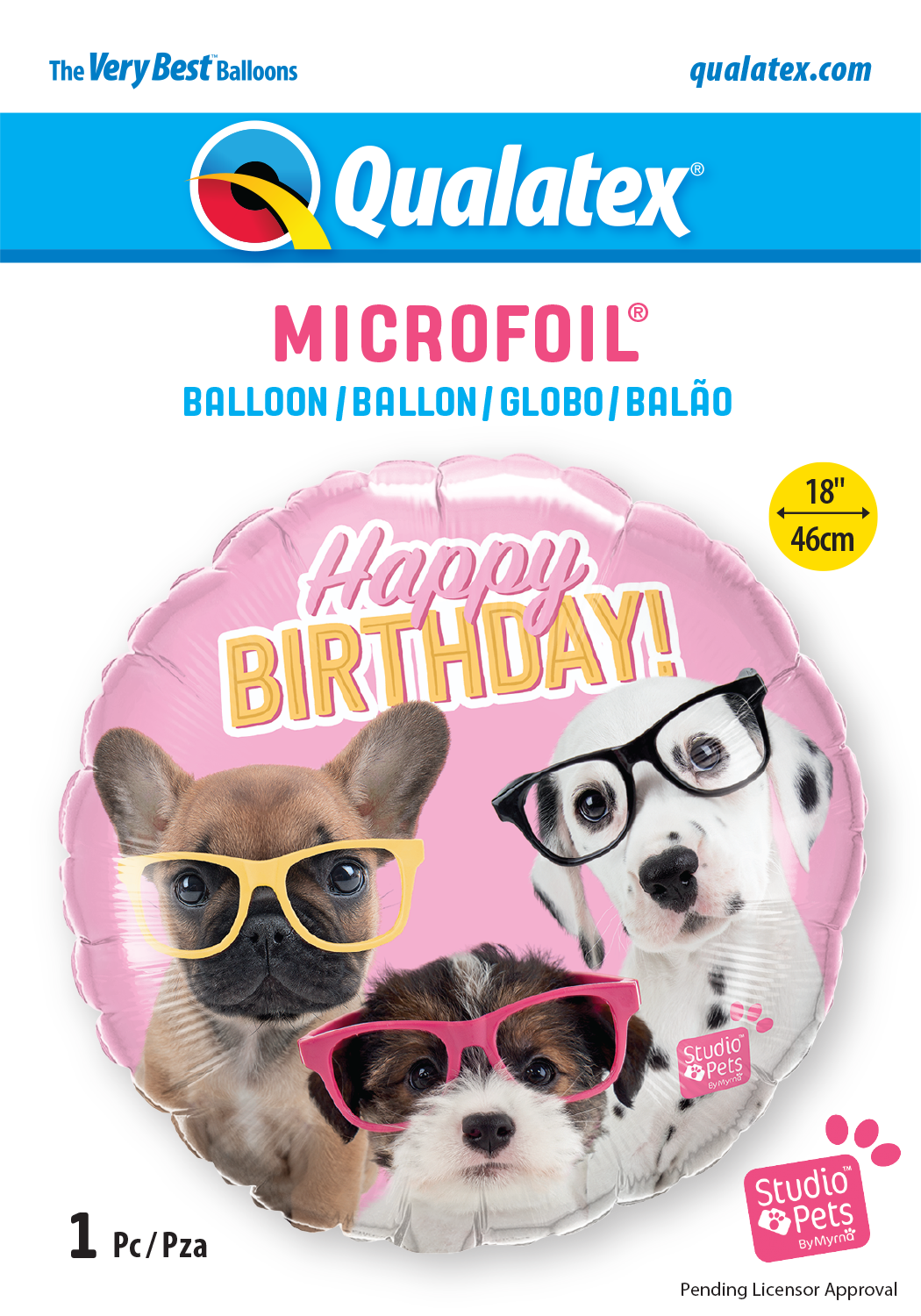 Happy Birthday - Puppies With Glasses