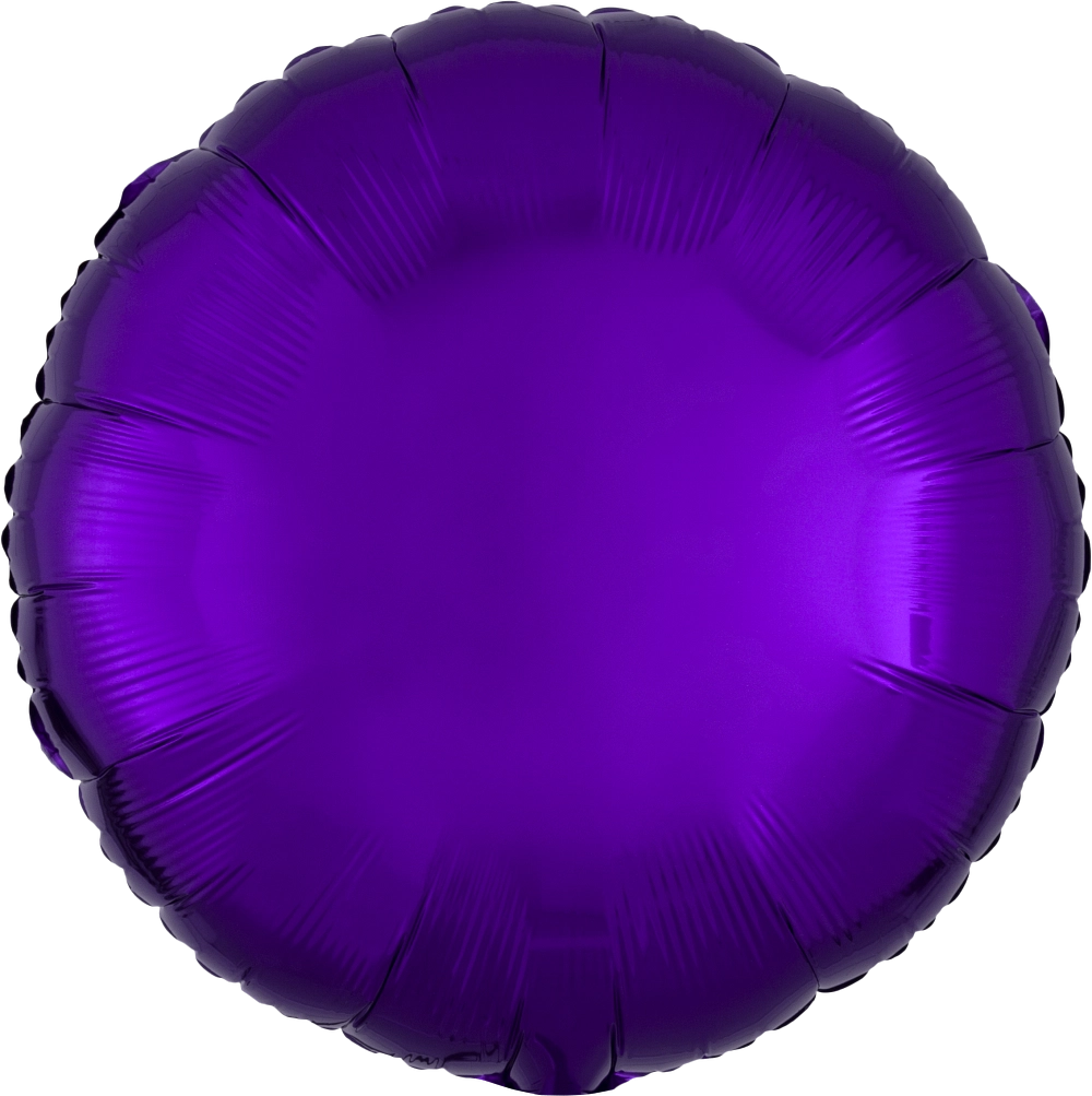 17" Metallic Purple Circle Foil