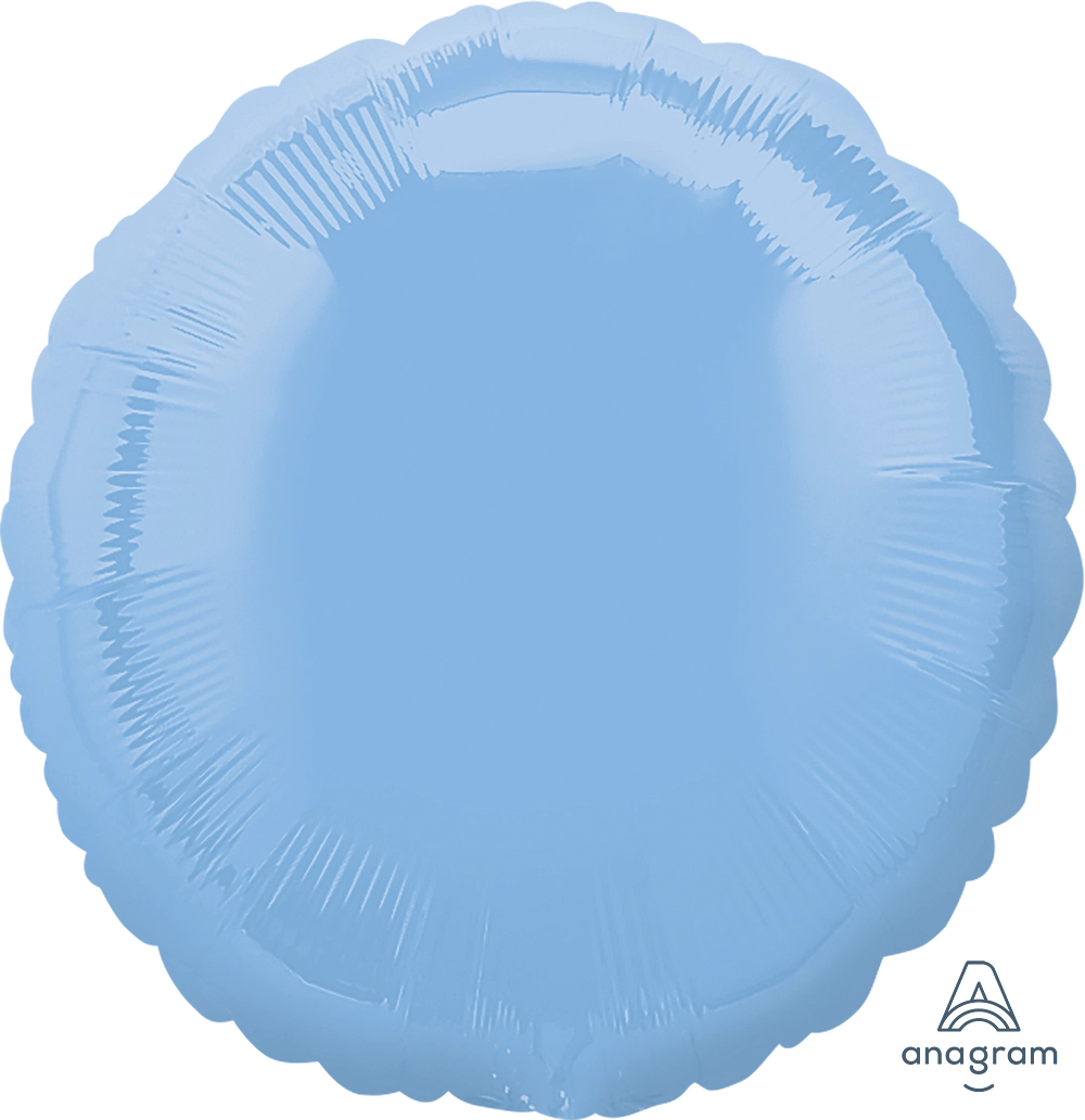 17" Light Blue Circle Foil