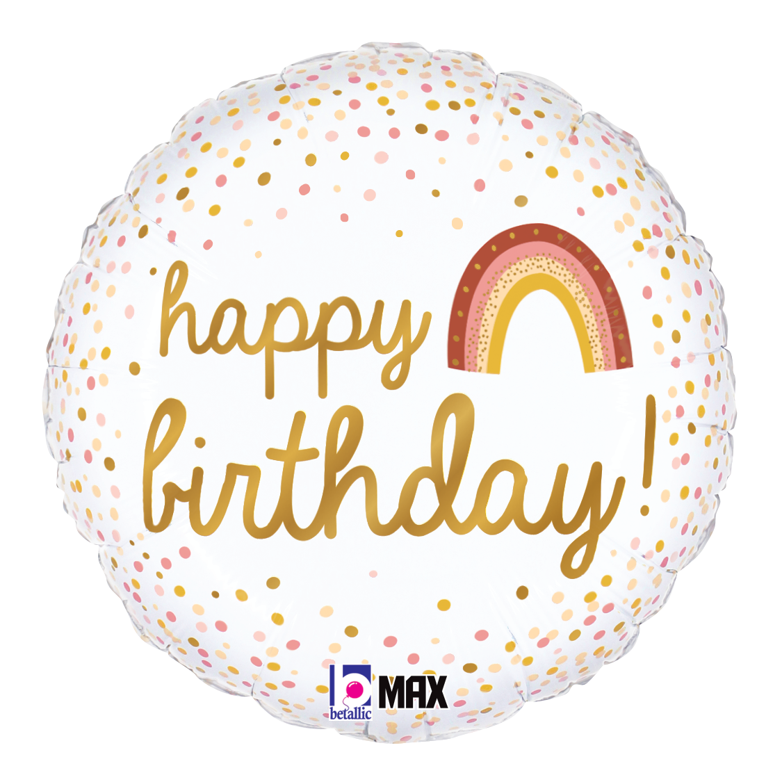 18" Happy Birthday Boho Foil Balloon