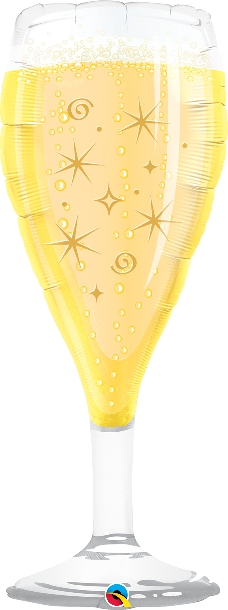 Bubbly Wine Glass