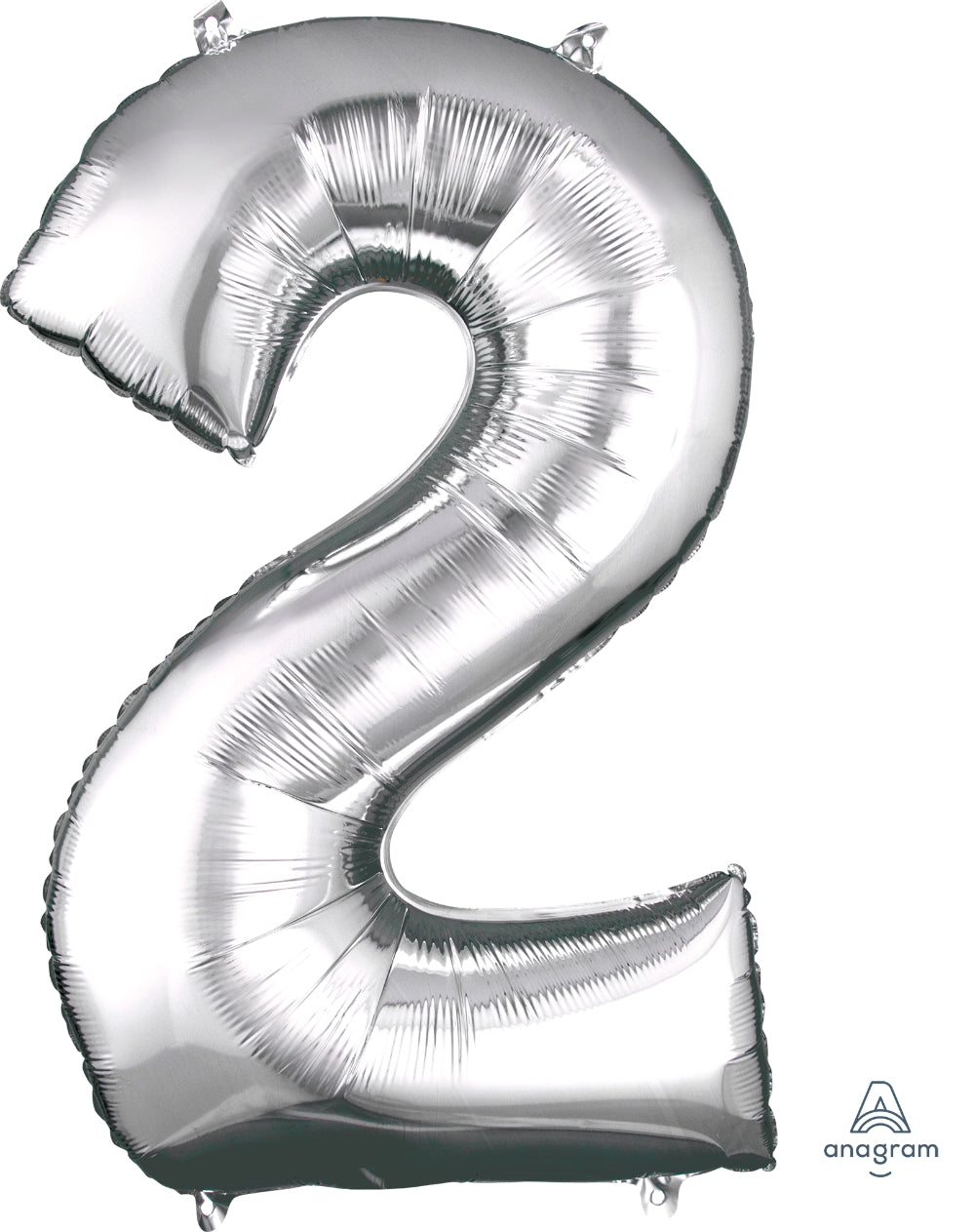 26" Midsize Silver Numbers
