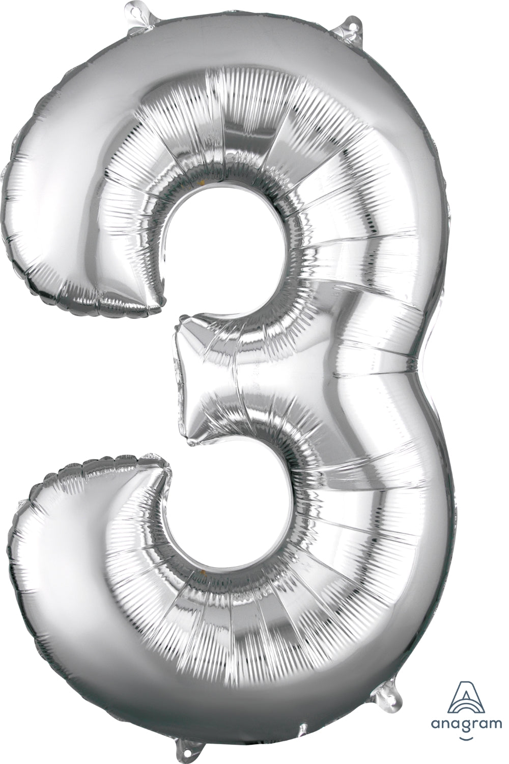 26" Midsize Silver Numbers
