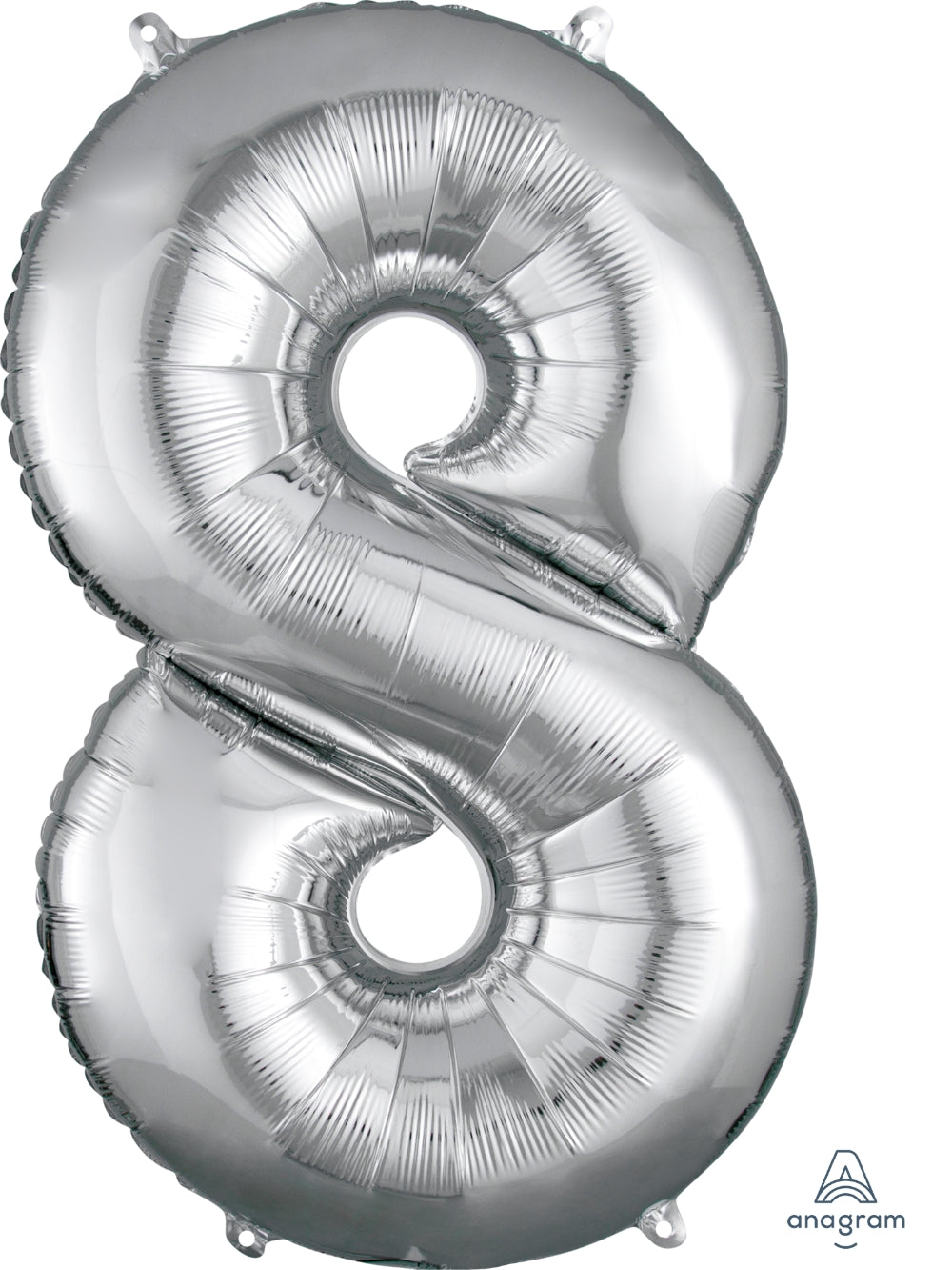 26" Midsize Silver Numbers