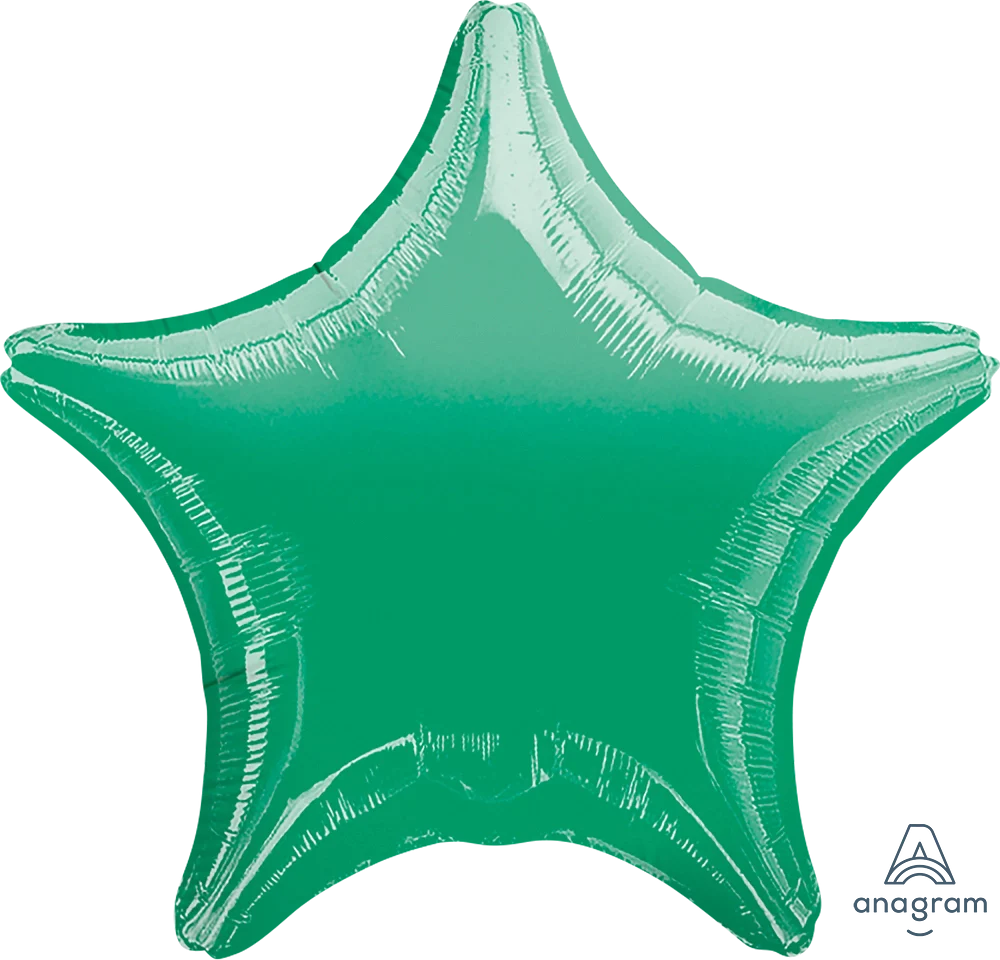 17" Metallic Green Star Foil