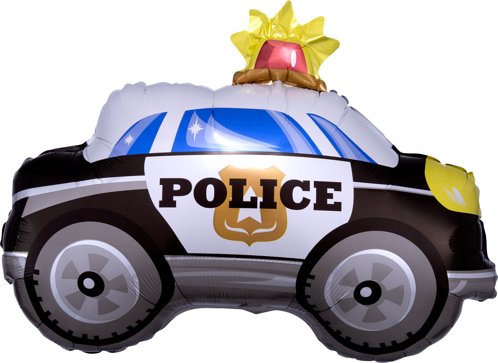 24" Police Car Shape Foil Balloon