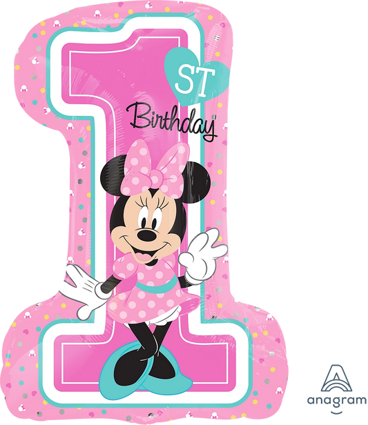 Minnie's 1st Birthday Number
