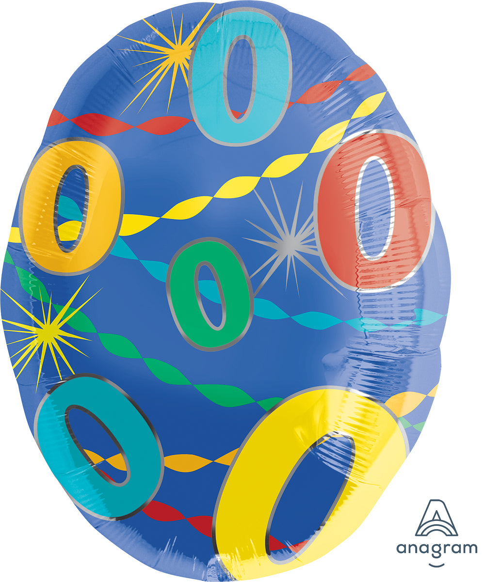 20" Colorful Jr Numbers Foil Balloon