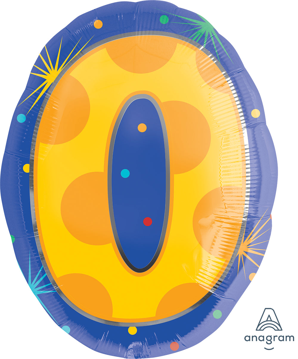 20" Colorful Jr Numbers Foil Balloon