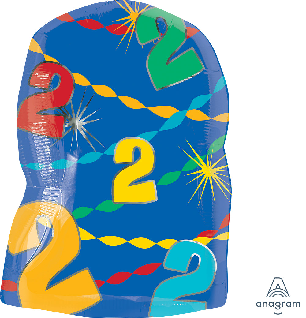 20" Colorful Jr Numbers Foil Balloon