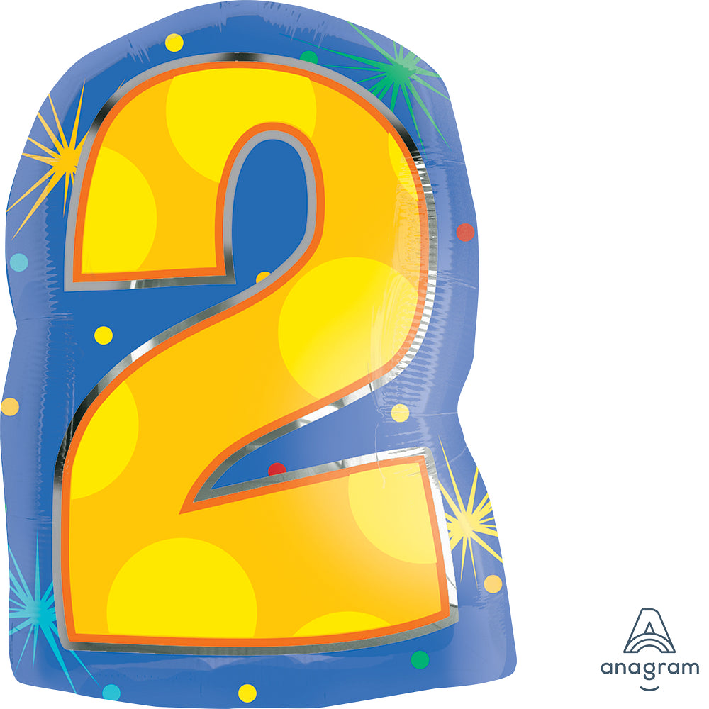 20" Colorful Jr Numbers Foil Balloon