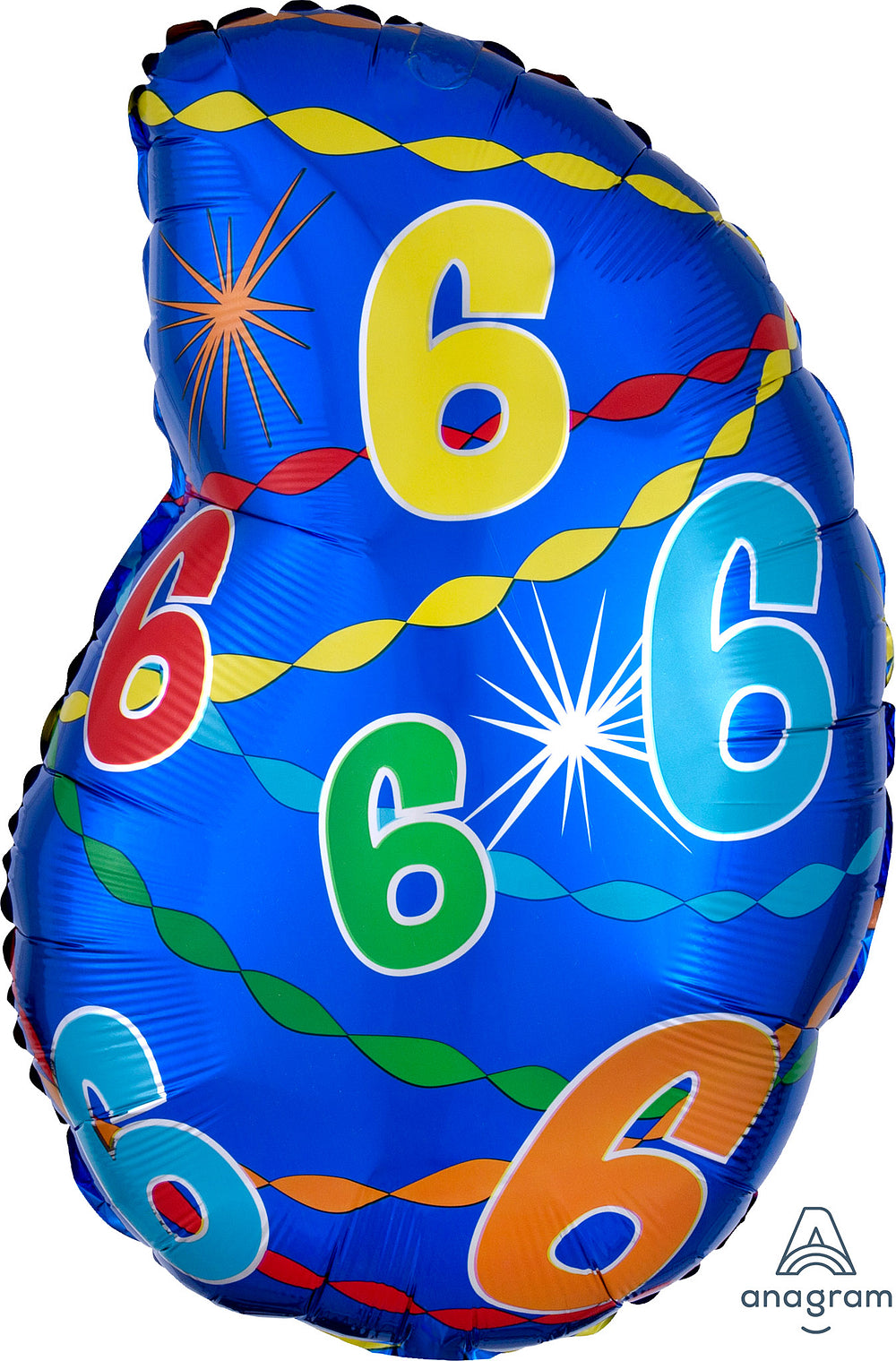 20" Colorful Jr Numbers Foil Balloon