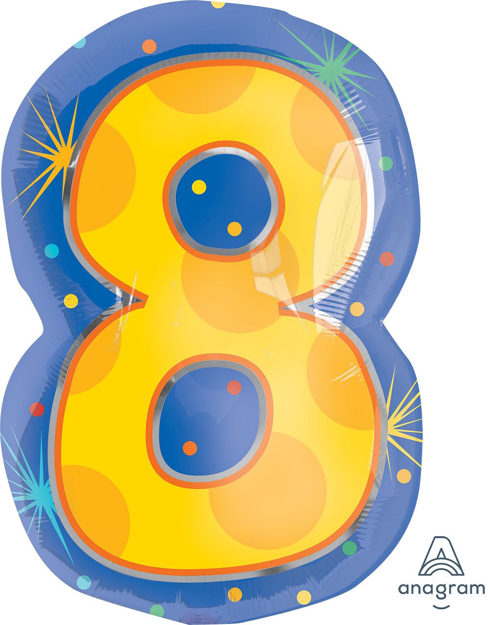20" Colorful Jr Numbers Foil Balloon
