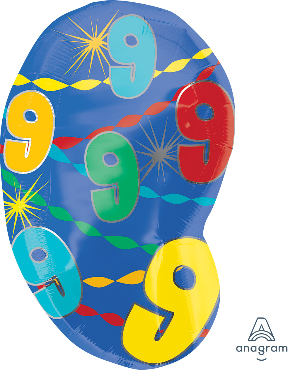 20" Colorful Jr Numbers Foil Balloon
