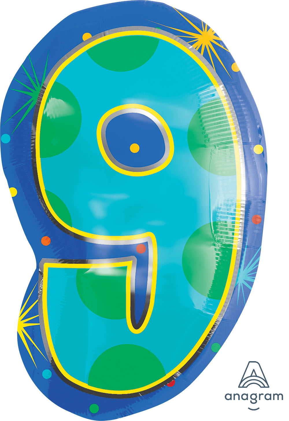 20" Colorful Jr Numbers Foil Balloon