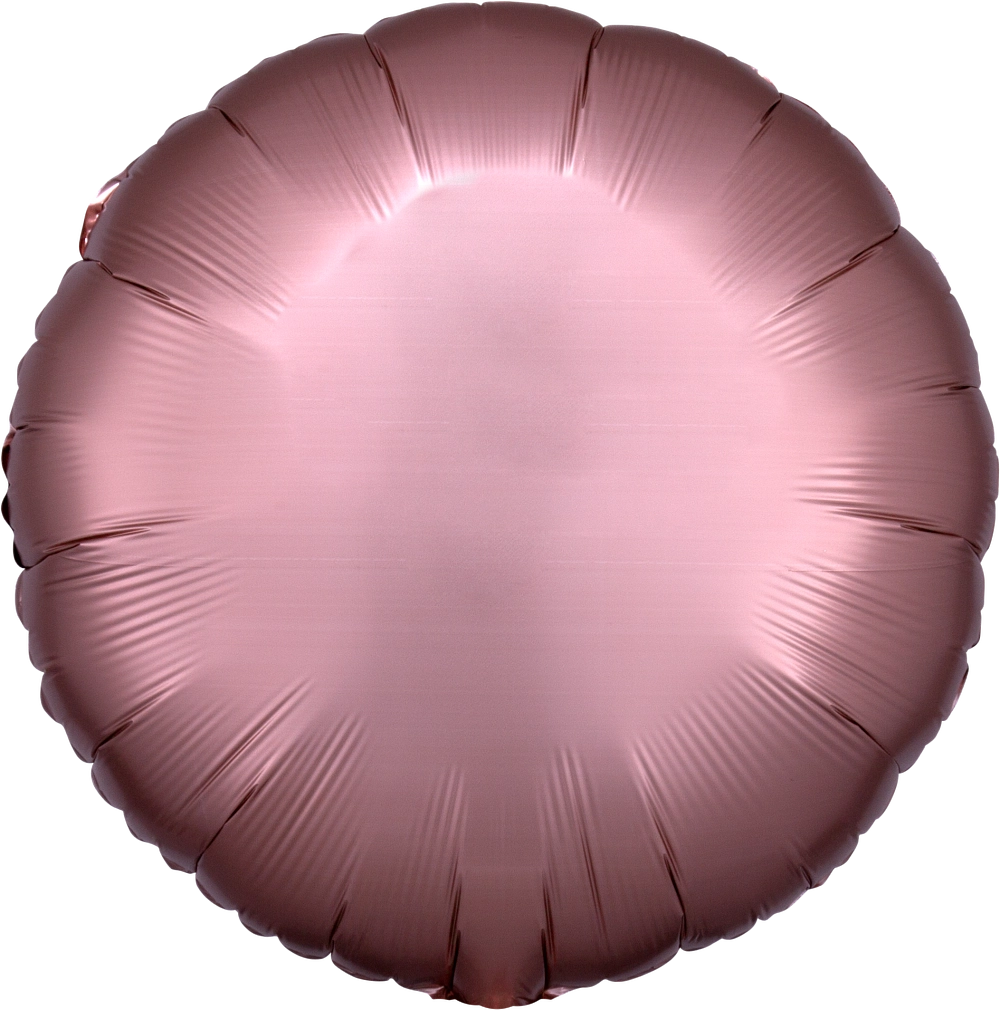 17" Rose Copper Satin Luxe Circle Foil