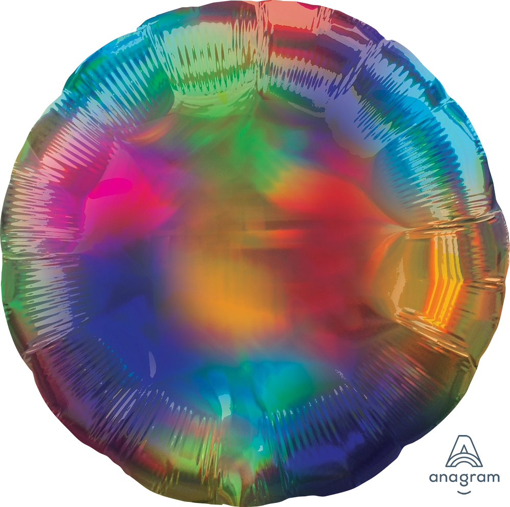 17" Rainbow Iridescent Circle Foil