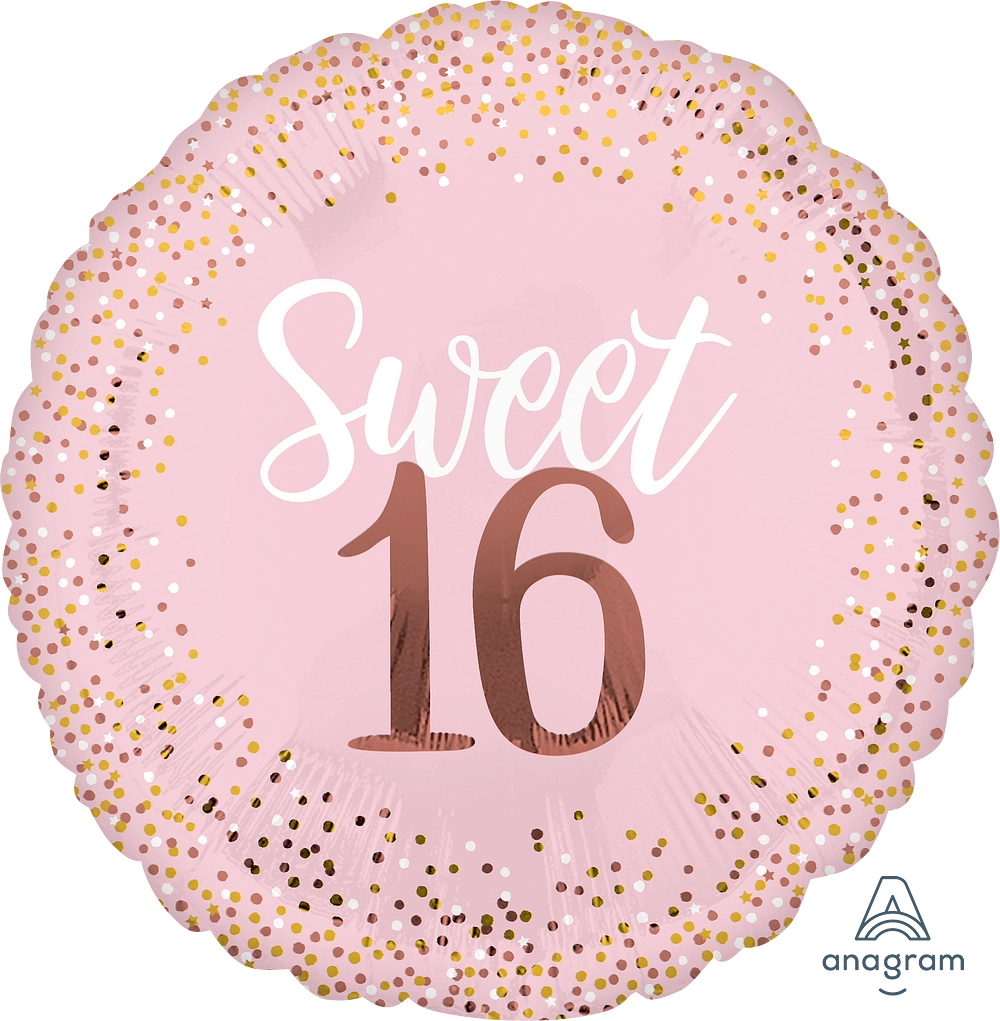 Celebration of Sixteen - Balloons + Sparkler Candles Bundle