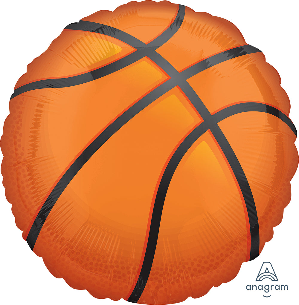 17" Basketball Foil Balloon