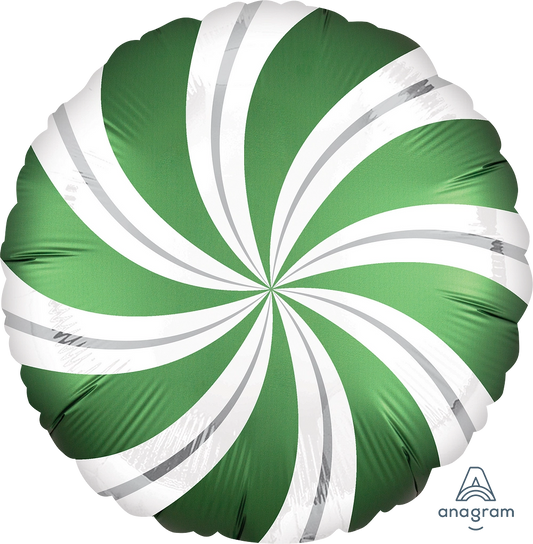 Satin Candy Swirl Green