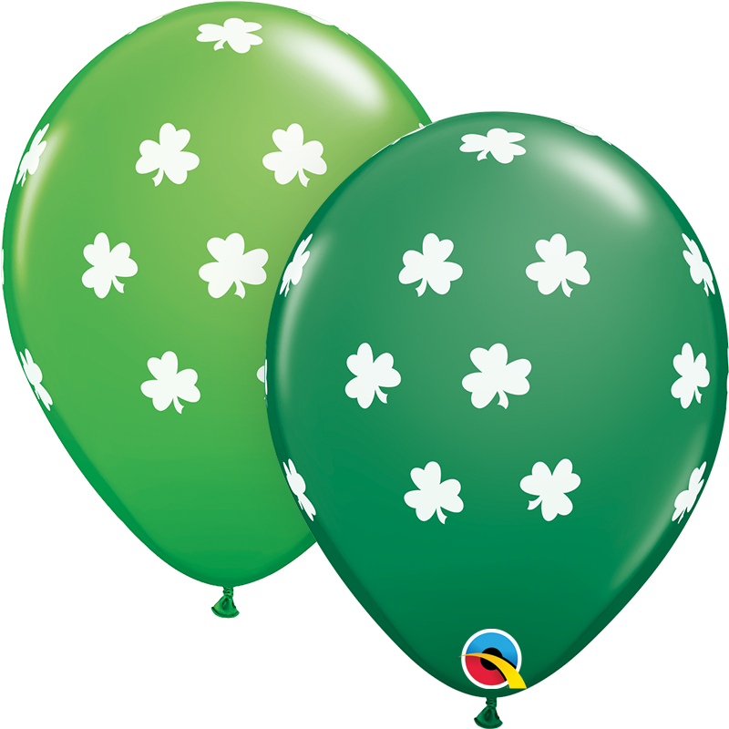 11" Latex - Shamrocks