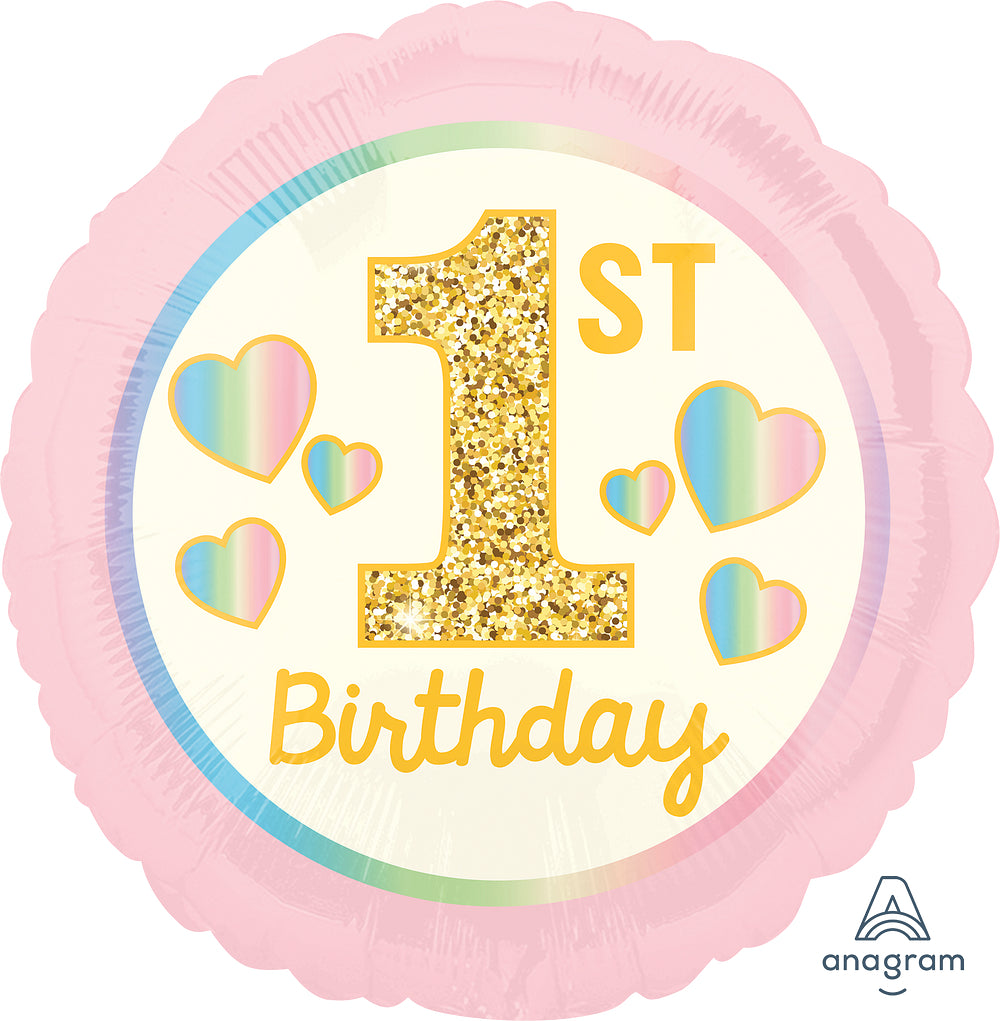 1st Birthday Pink & Gold