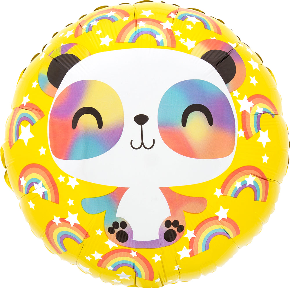 17" Happy Panda Foil Balloon