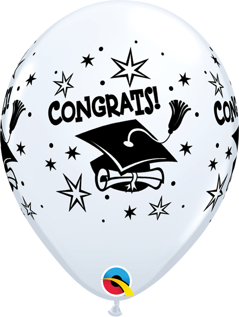 11" Latex - Congrats! Cap