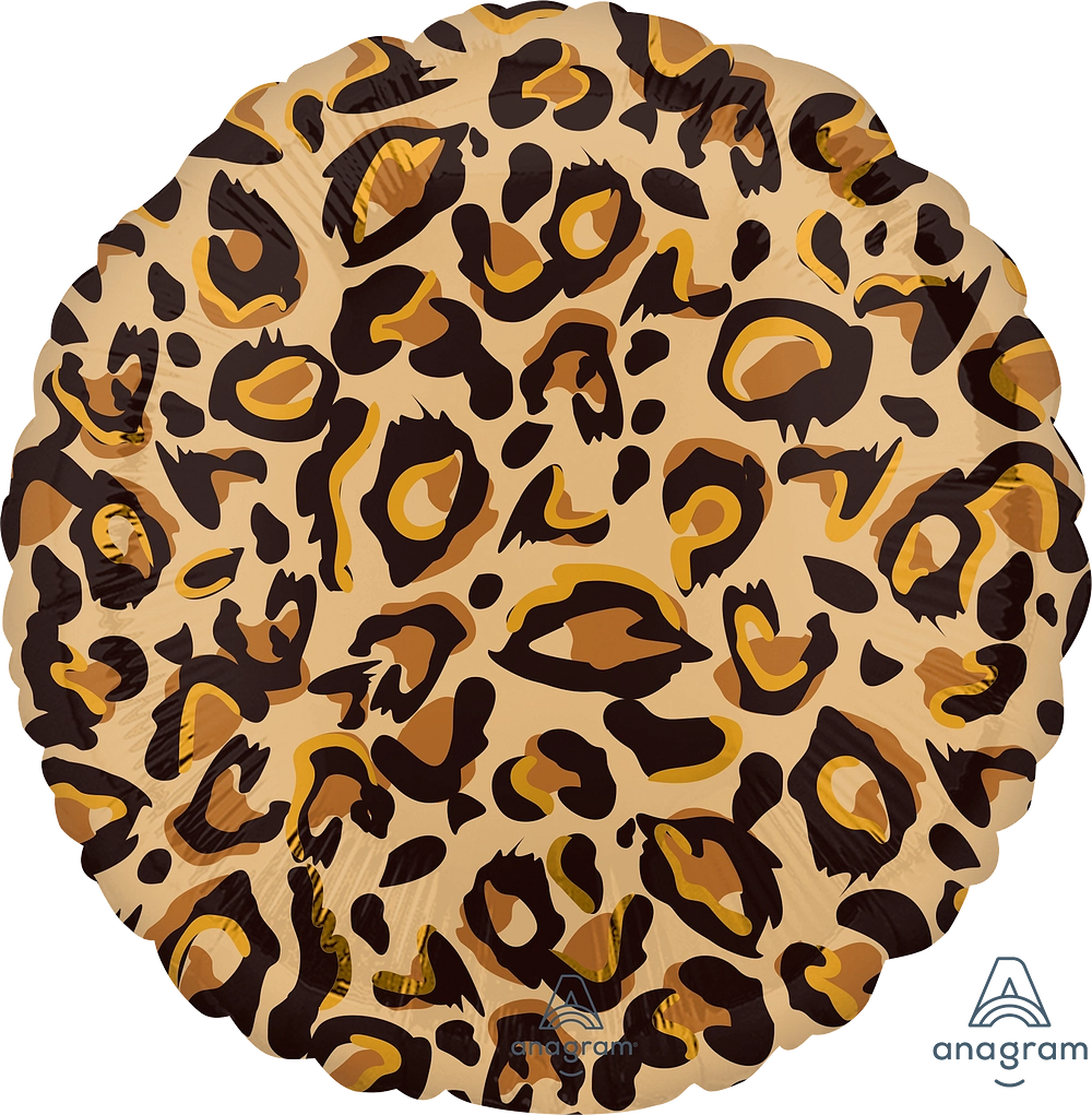 Leopard/Cheetah Spots Pattern - Round Mylar Balloon