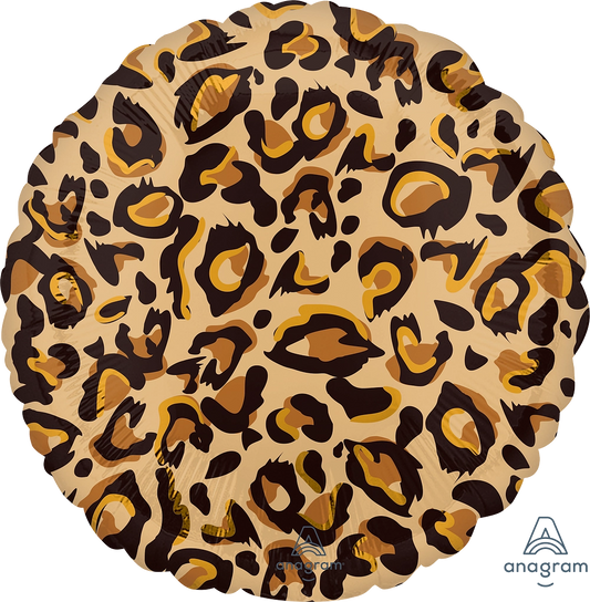 Leopard/Cheetah Spots Pattern - Round Mylar Balloon