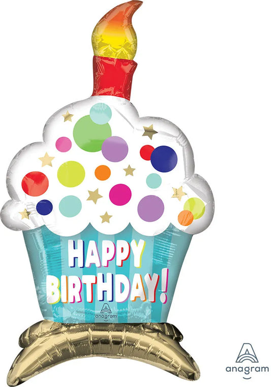 Happy Birthday - Air-Filled Cupcake
