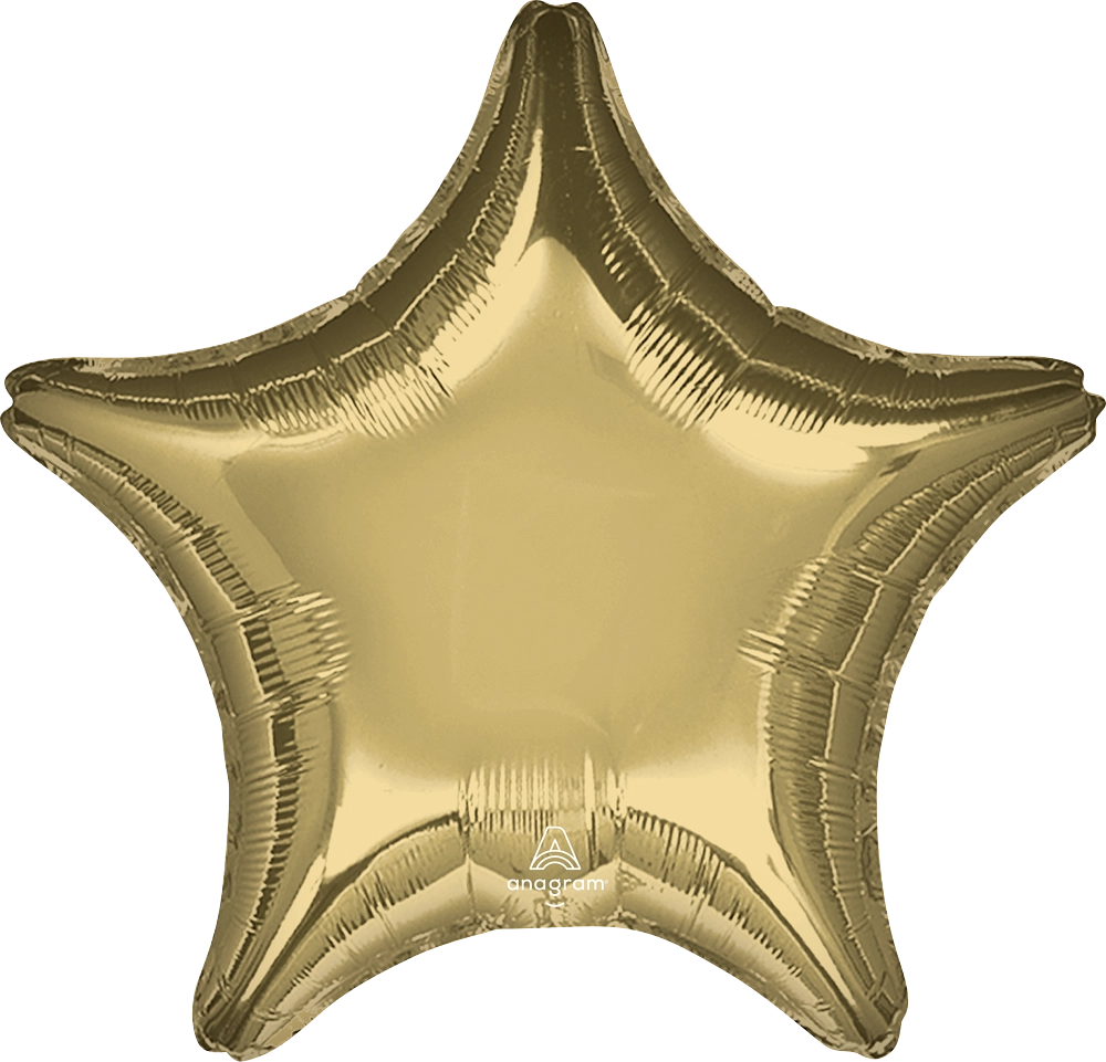 17" White Gold Star Foil