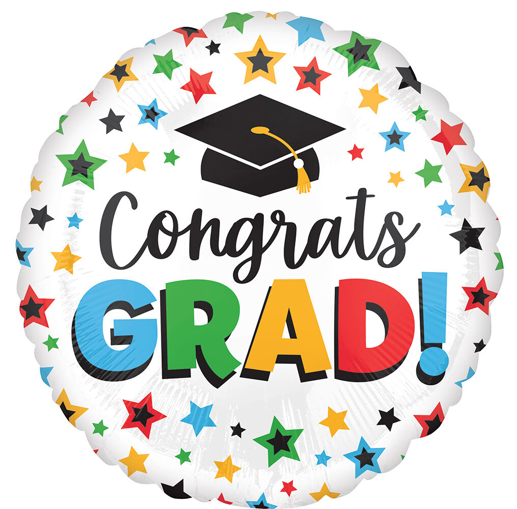 17" Multi-Colored Stars Grad