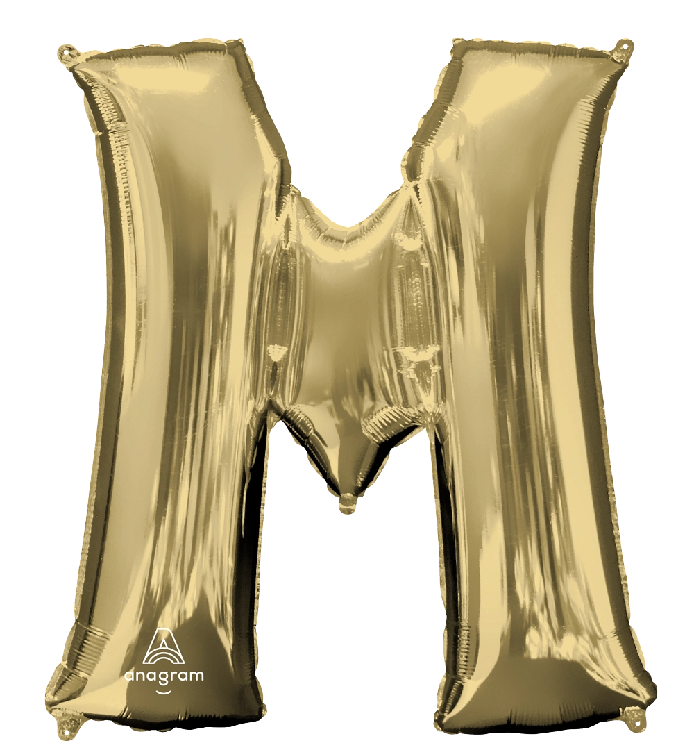 Large White Gold Letters
