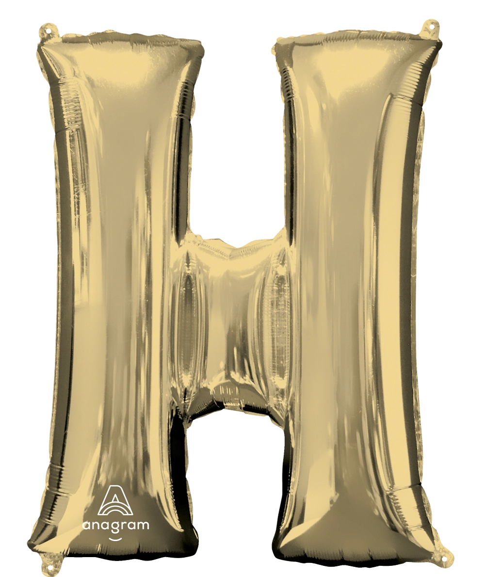 Large White Gold Letters