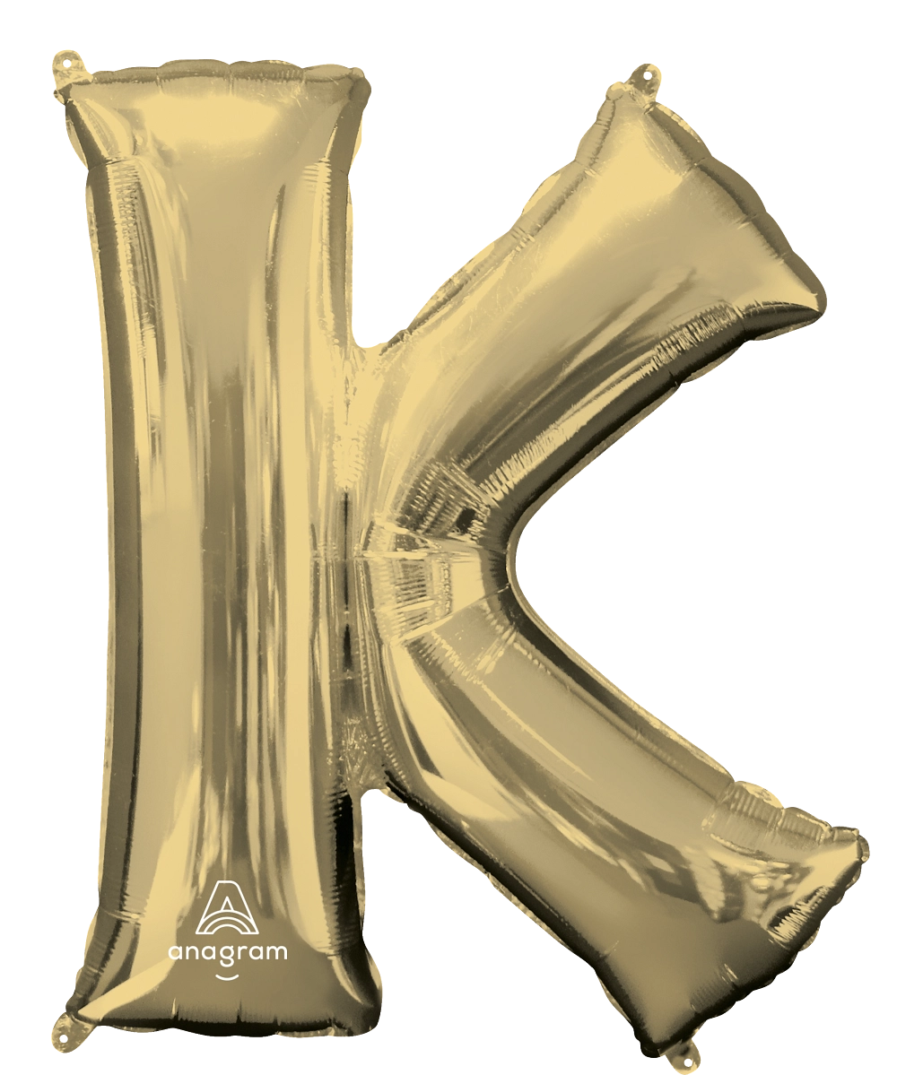 Large White Gold Letters