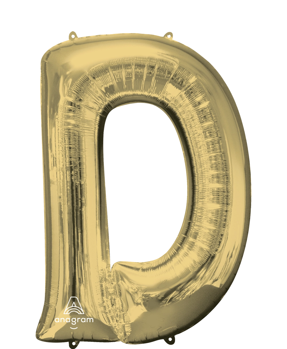 Large White Gold Letters