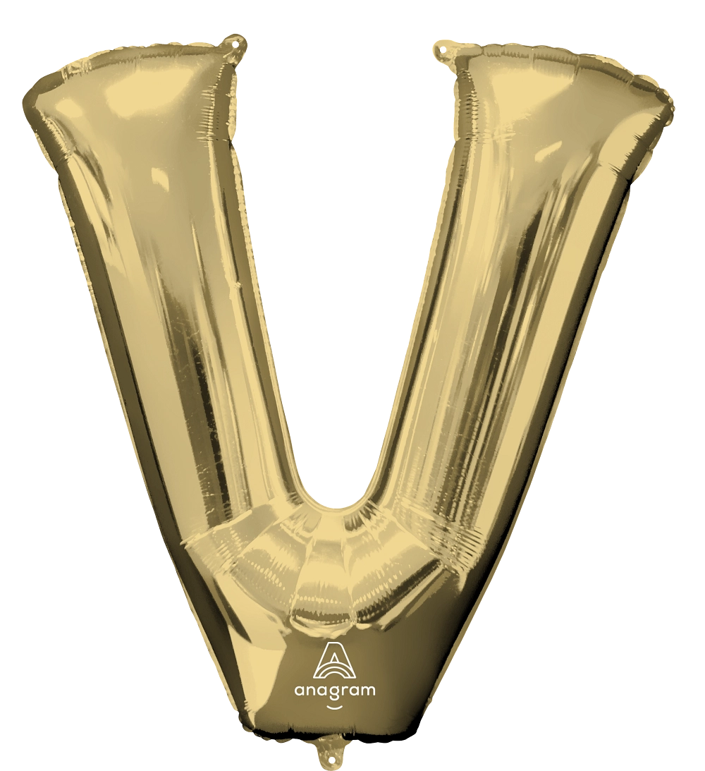 Large White Gold Letters