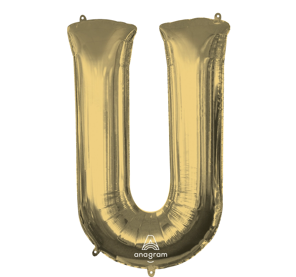 Large White Gold Letters