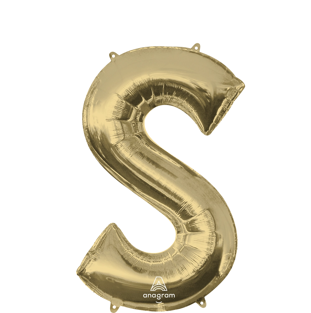 Large White Gold Letters