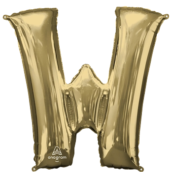 Large White Gold Letters