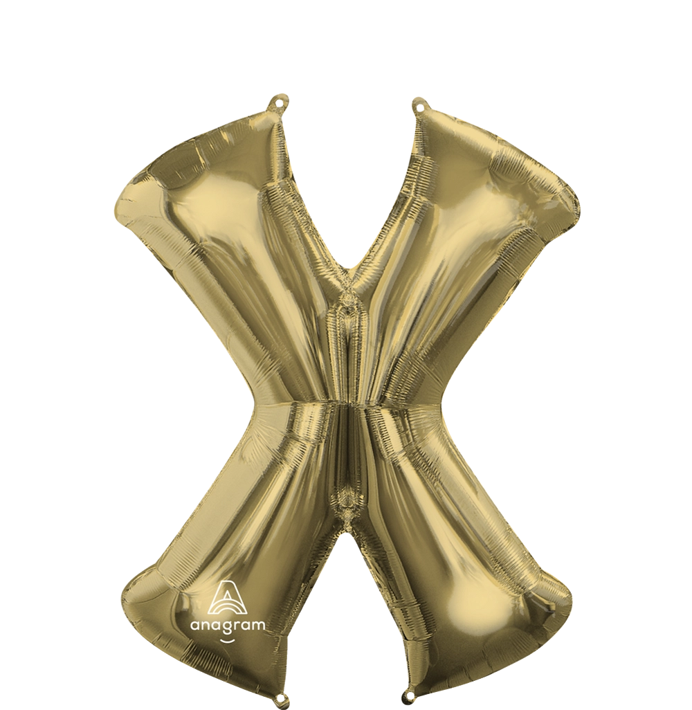 Large White Gold Letters