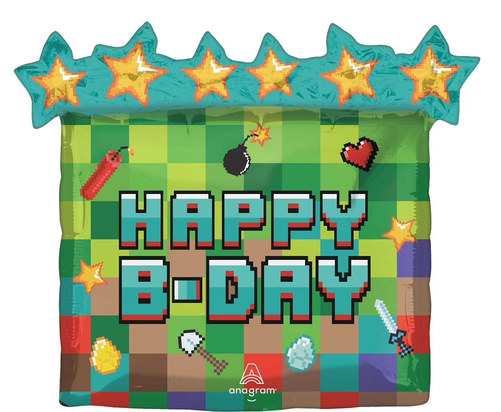 Happy Birthday Pixel Party - SuperShape